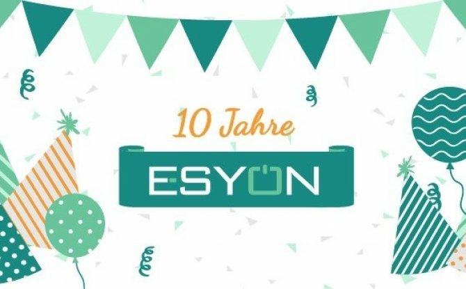 10 Jahre ESYON Grafik